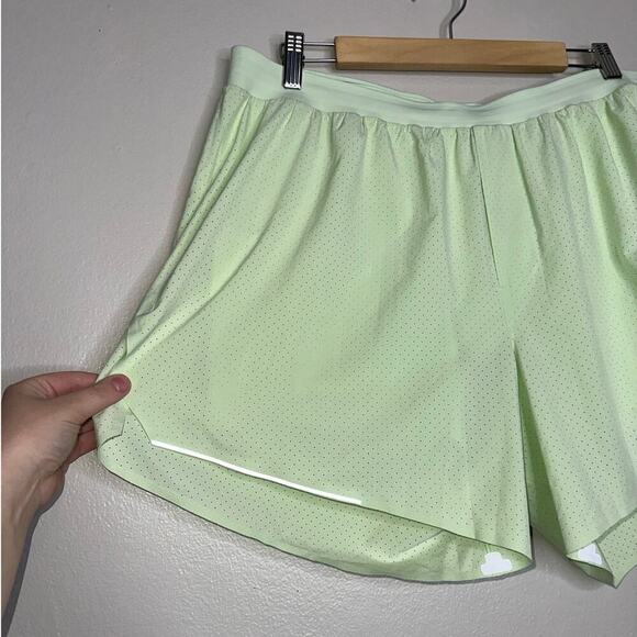 Lululemon Men’s Fast & Free Running Shorts 5" Inseam Lime/Neon Green Size XXL - Picture 3 of 8